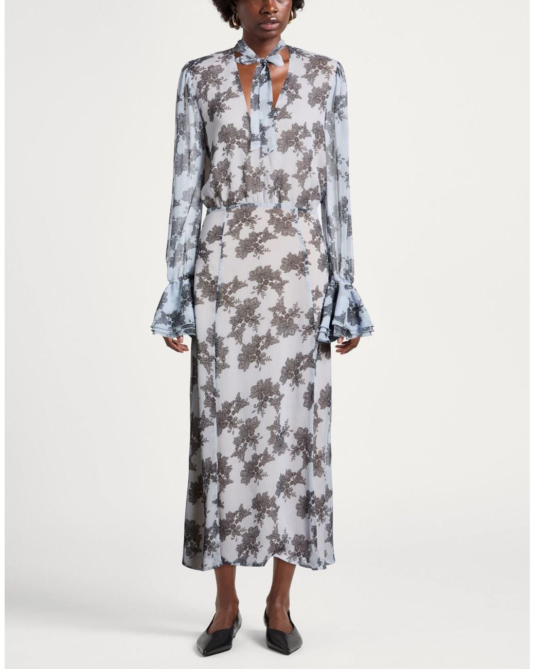 ROTATE BIRGER CHRISTENSEN White Maxi Dress