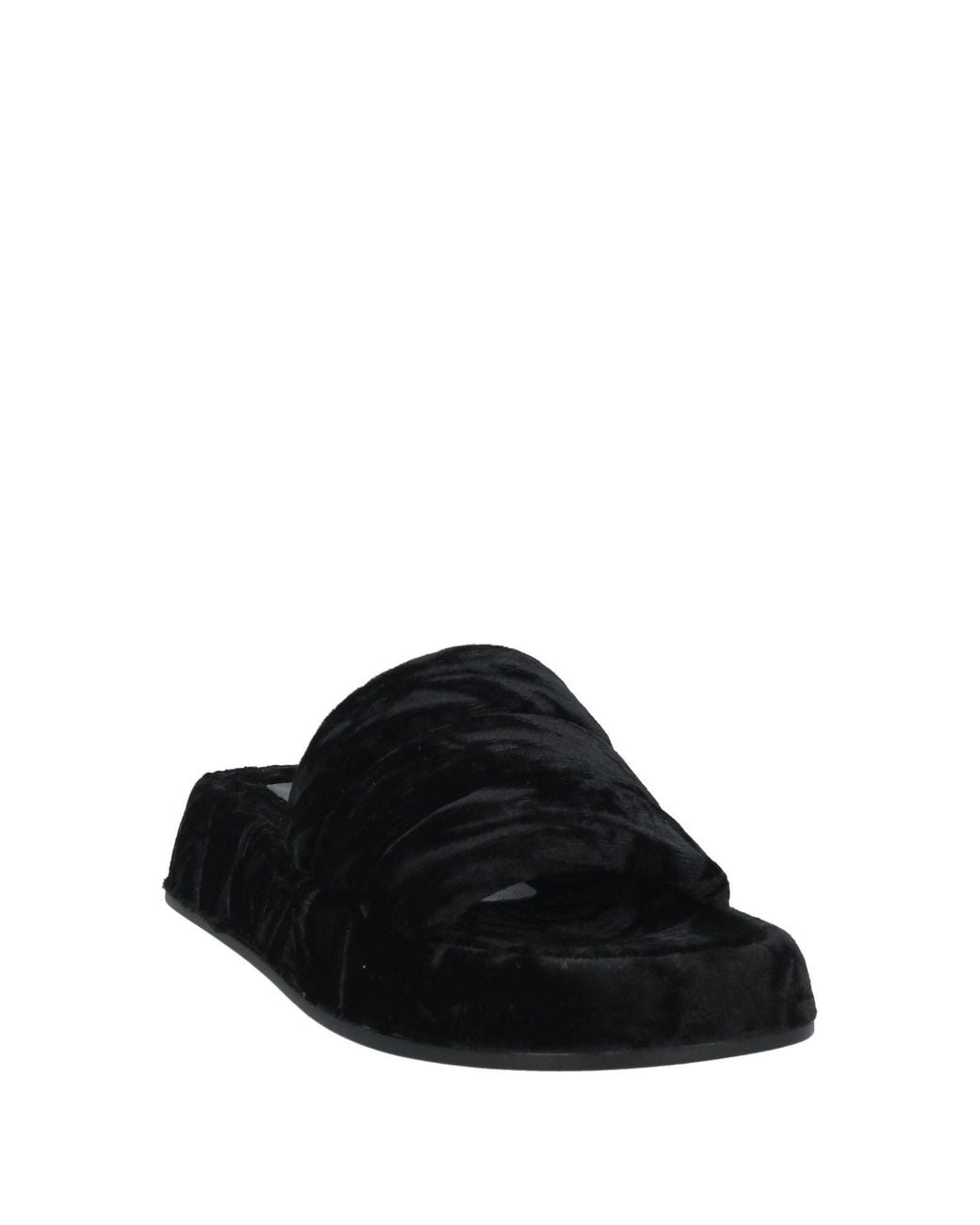 Strategia Black Sandals Textile Fibers