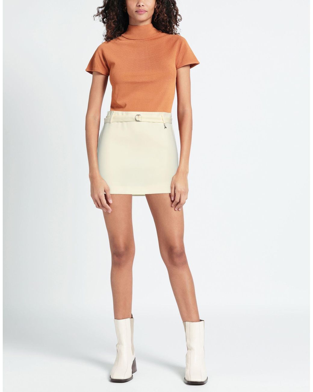 Patrizia Pepe Natural Mini Skirt