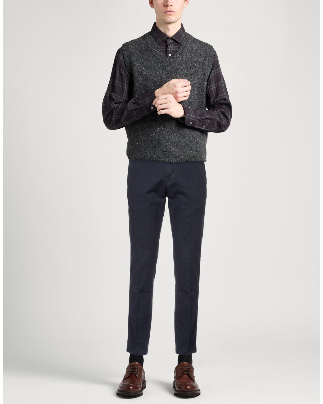 Barbati Blue Midnight Pants Cotton, Elastane for men