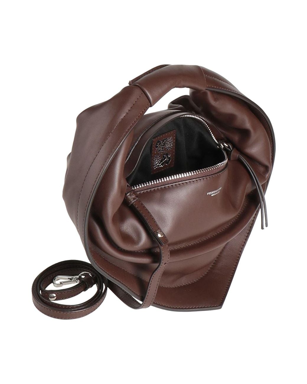FEDERICO CINA Brown Handbag Leather
