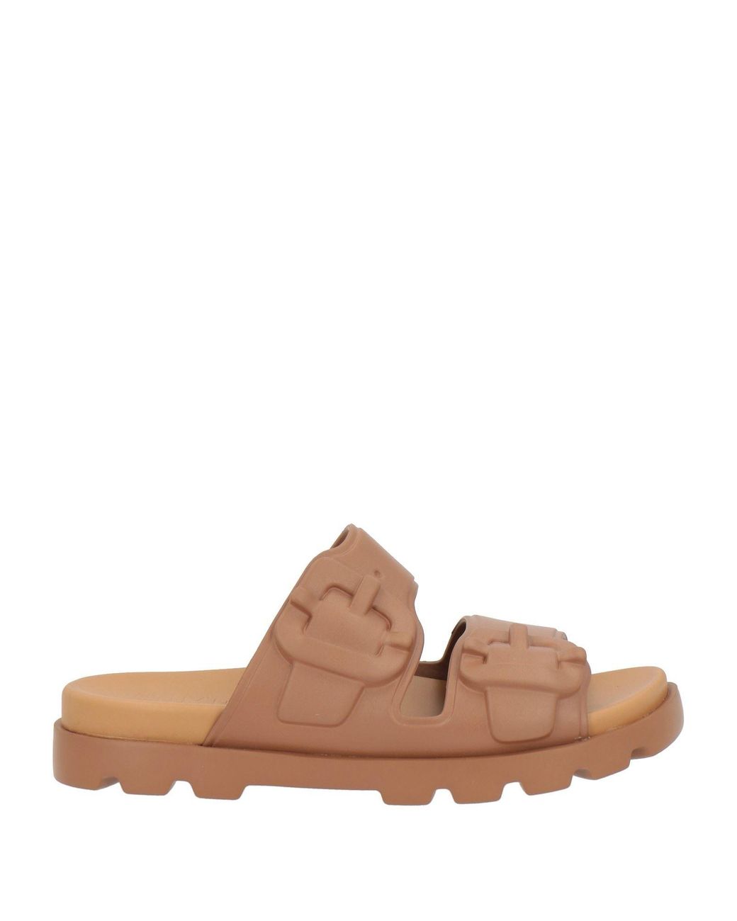 Camper Brown Camel Sandals Rubber for men