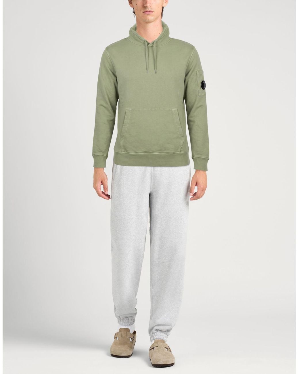 C P Company Green Sweatshirt Cotton for men