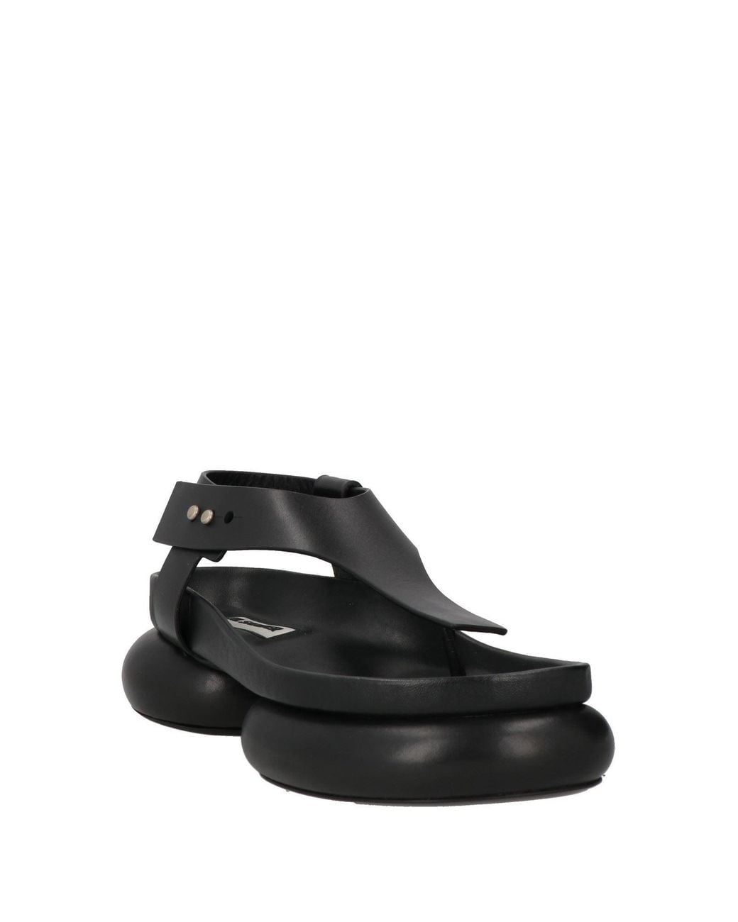 Jil Sander Black Thong Sandal