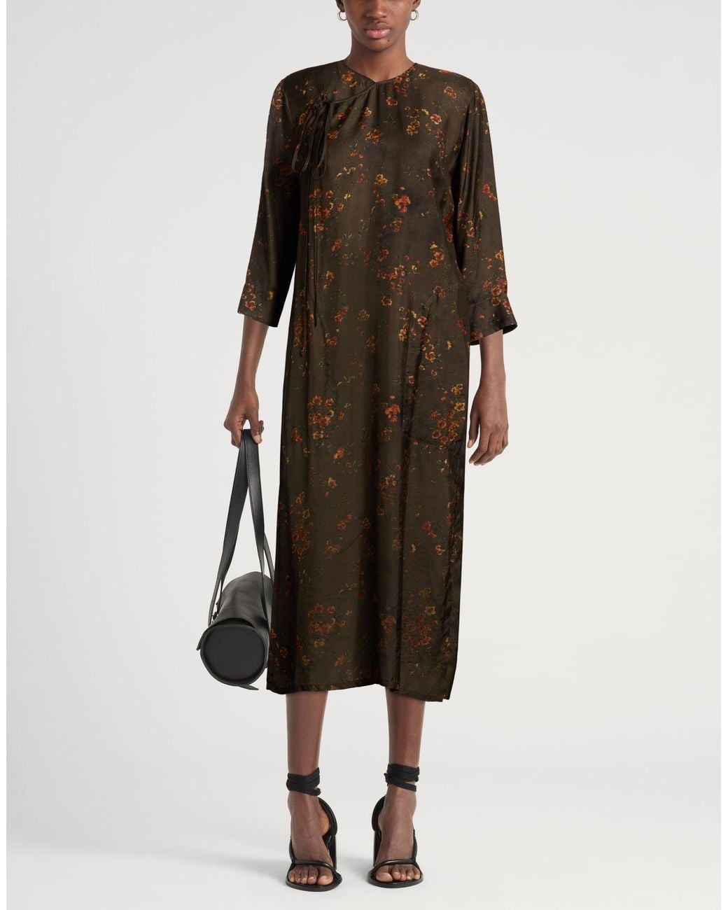 Uma Wang Brown Midi Dress