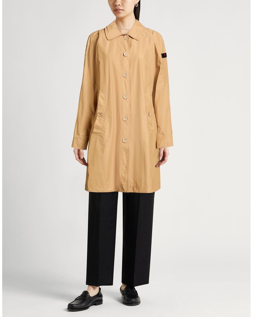 Peuterey Natural Overcoat & Trench Coat Cotton, Polyamide