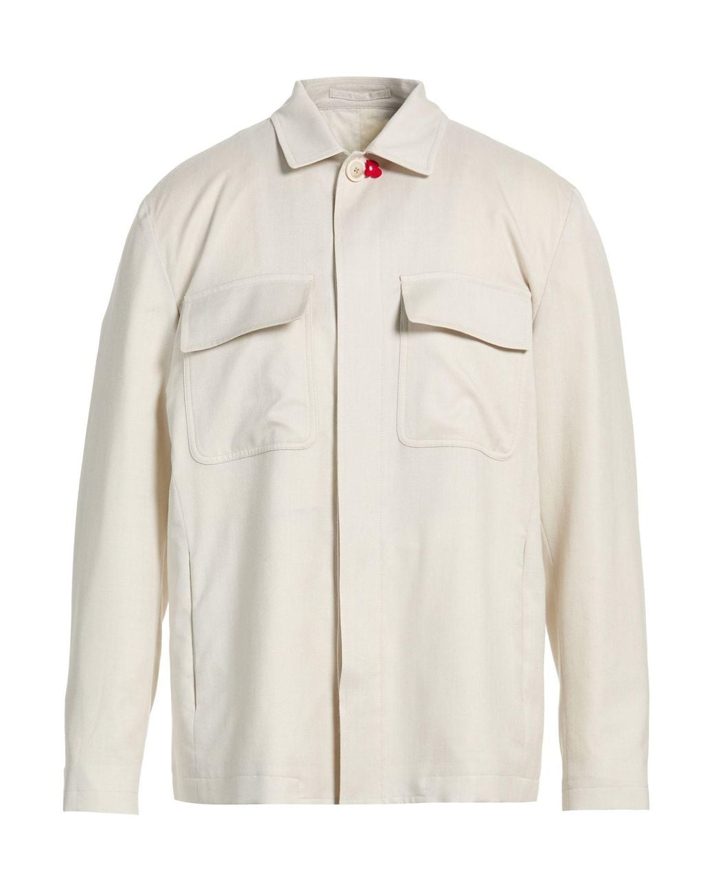 Lardini Natural Light Shirt Virgin Wool, Silk, Linen for men