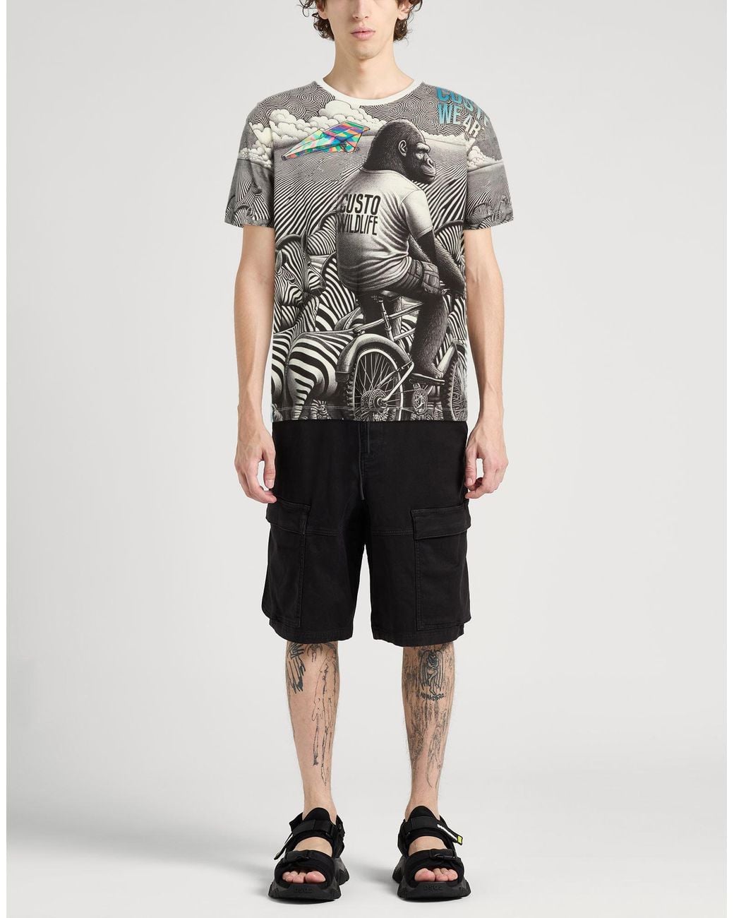 Custoline Gray T-Shirts for men