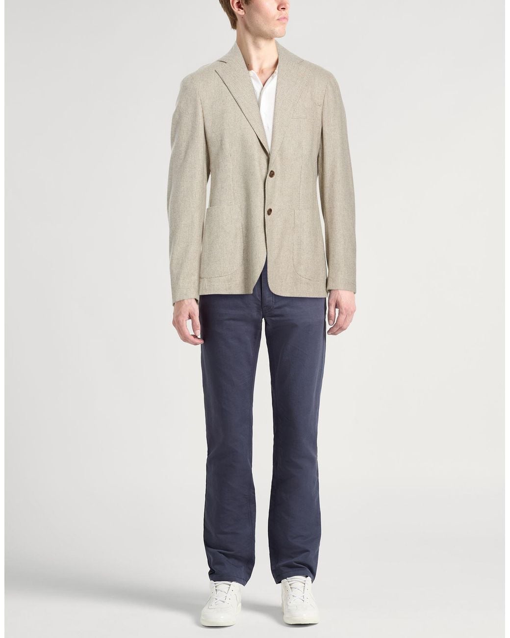 Barba Napoli Natural Blazer Virgin Wool for men