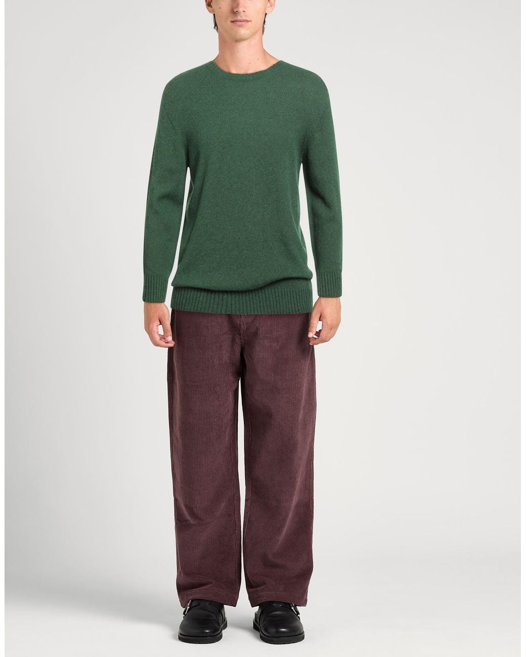 Zanone Green Sweater Alpaca Wool, Polyamide for men