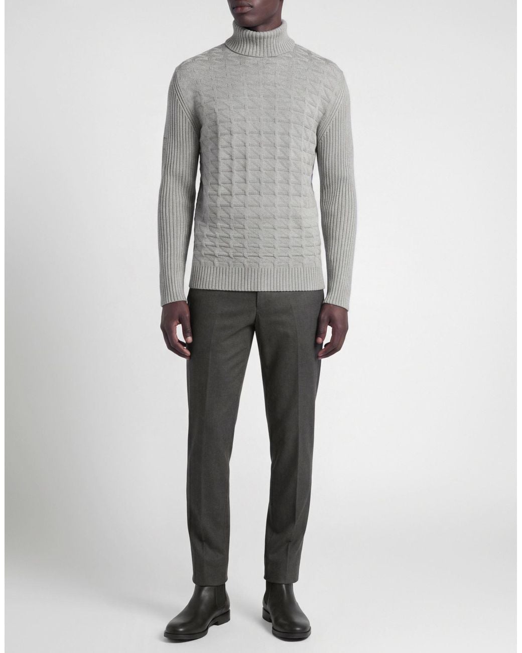 PHILOTINTO Gray Turtleneck for men