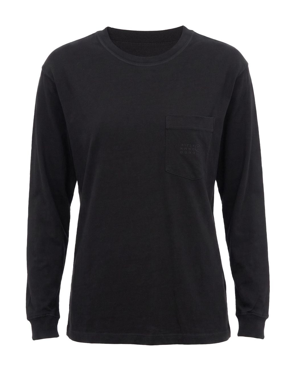 MM6 by Maison Margiela Black T-Shirt Cotton