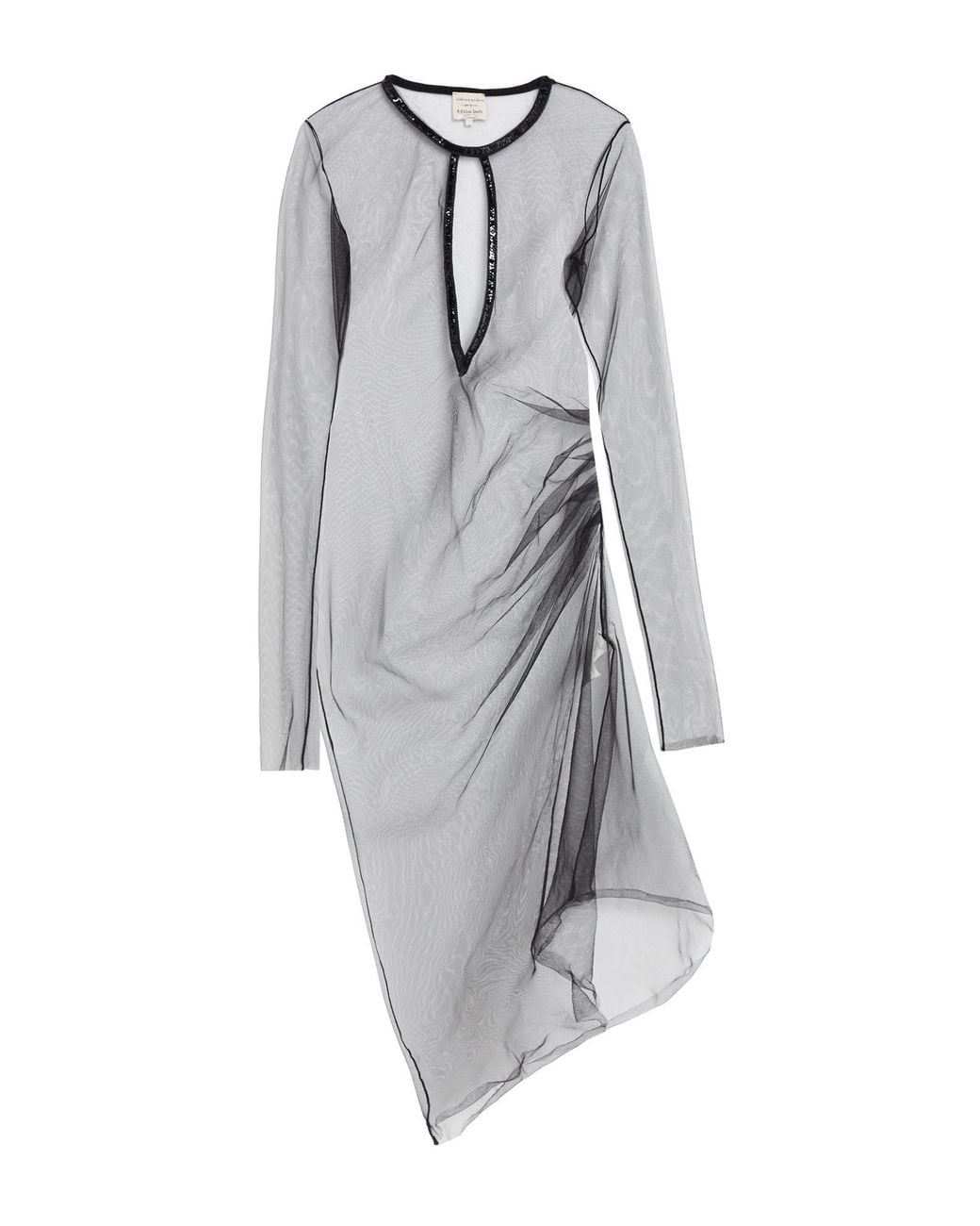 ALESSIA SANTI Gray Midi Dress Polyamide