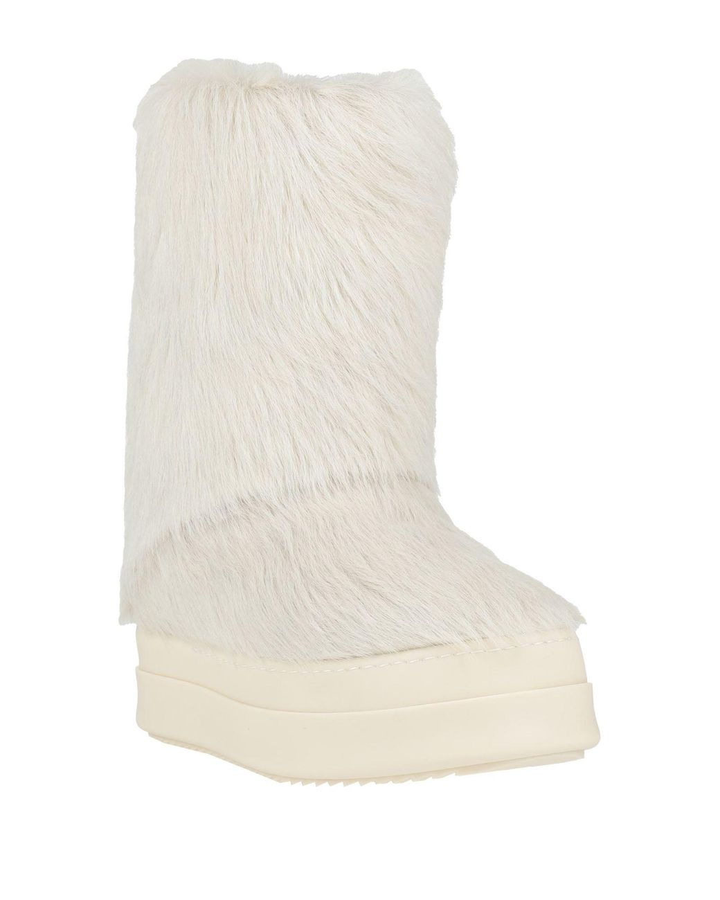 Rick Owens White Boot Leather