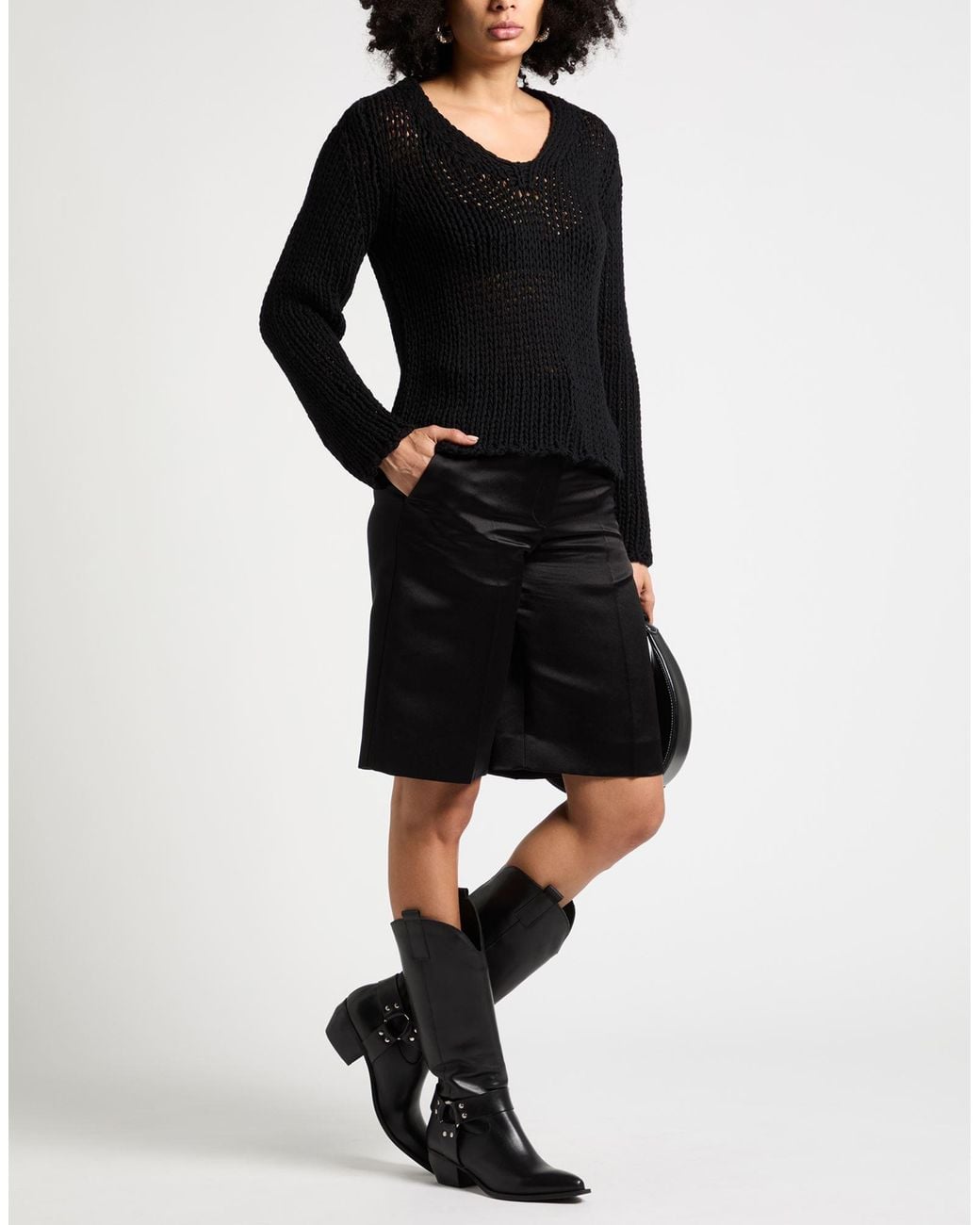 SAPIO Black Sweater Wool