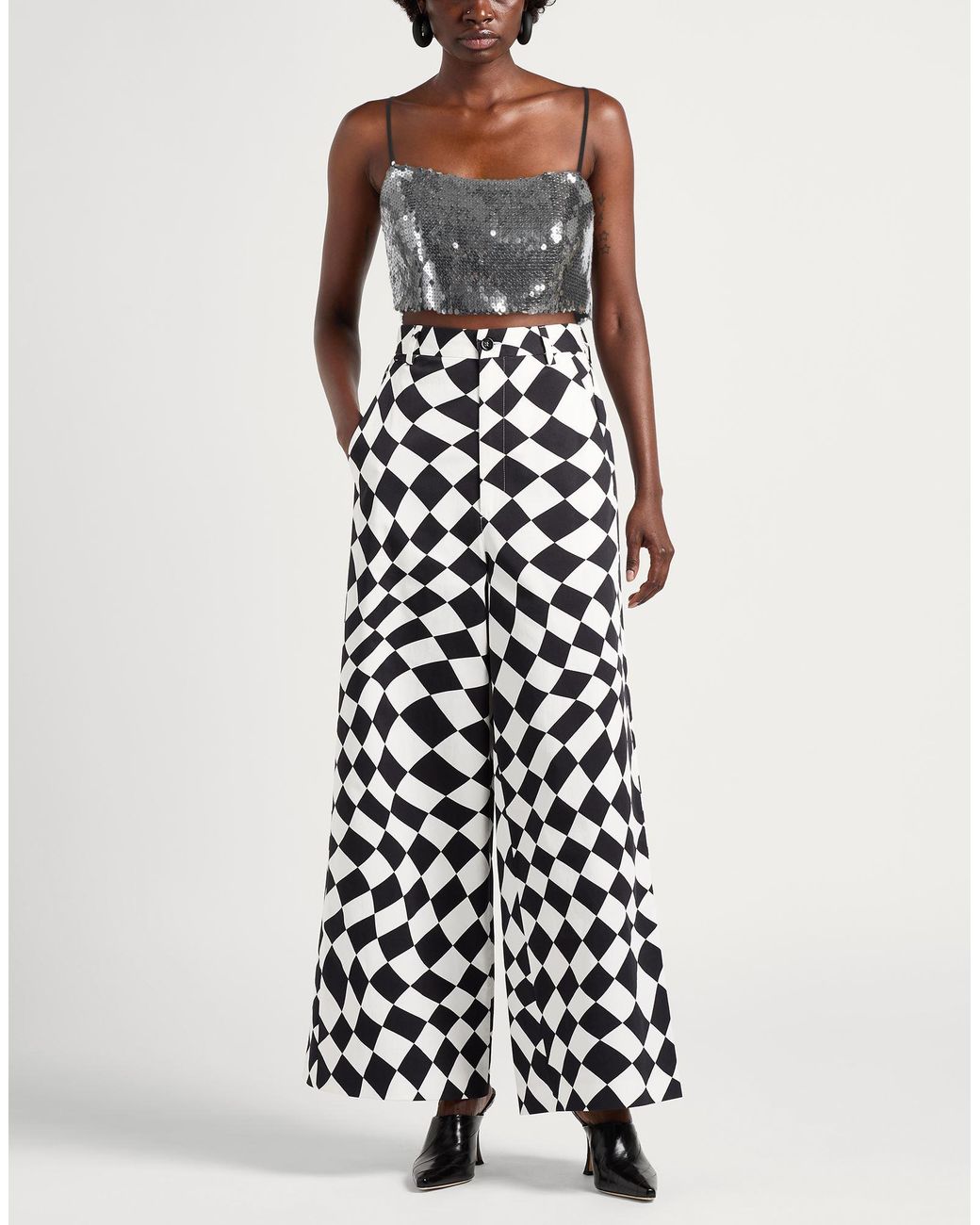 Semicouture Gray Top Polyester