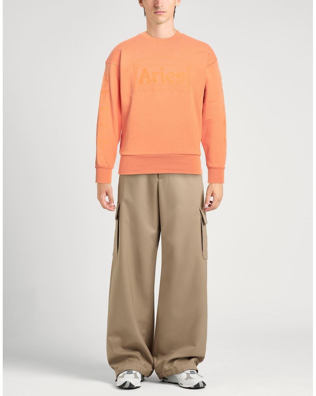 Aries Orange Sweatshirt for men