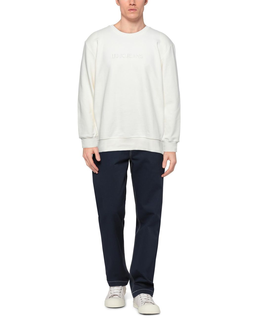 Liu Jo White Sweatshirt for men