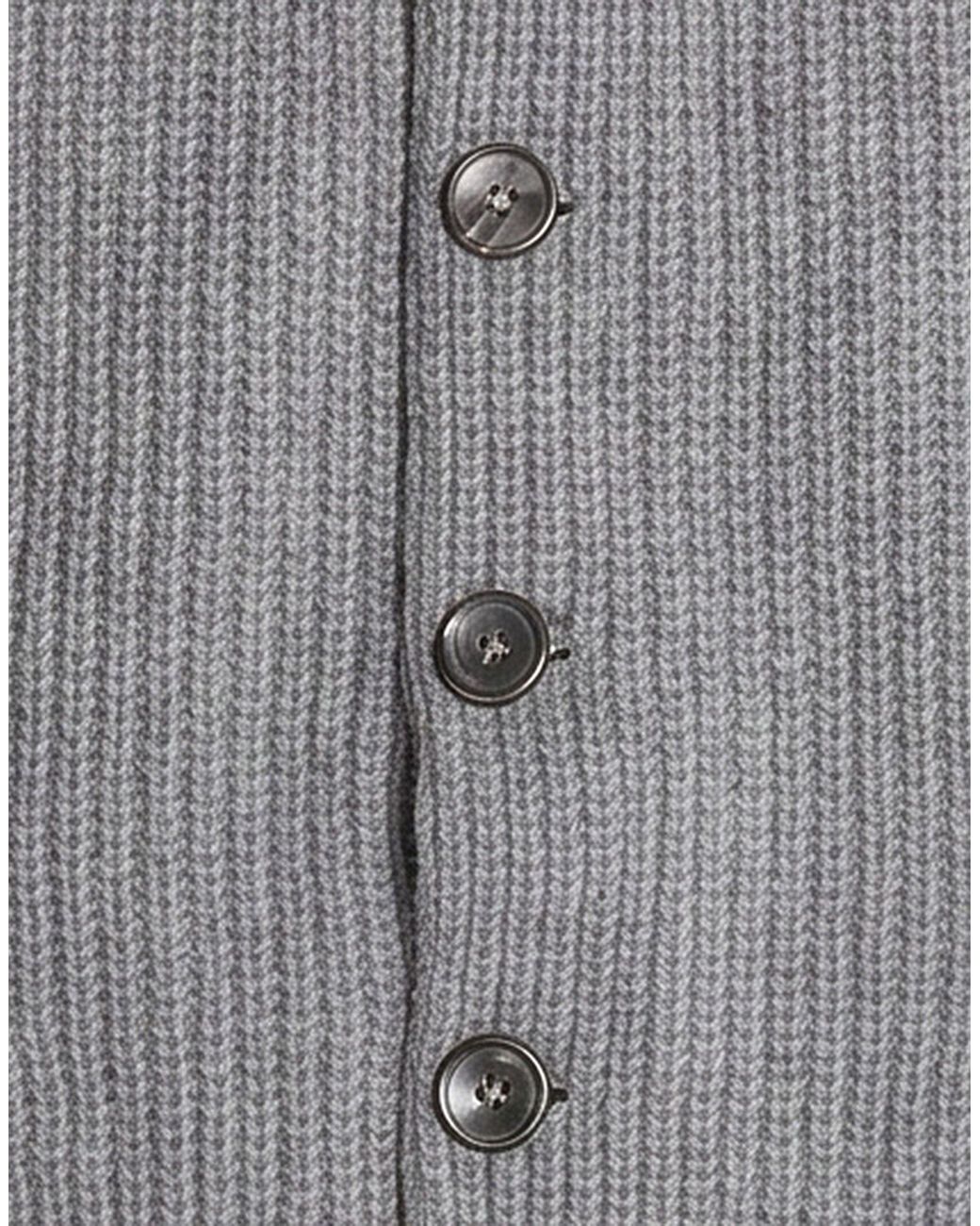 Herno Gray Vest Wool, Polyamide for men