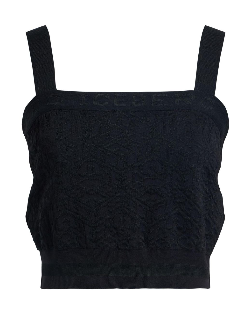 Iceberg Black Top Viscose, Polyamide