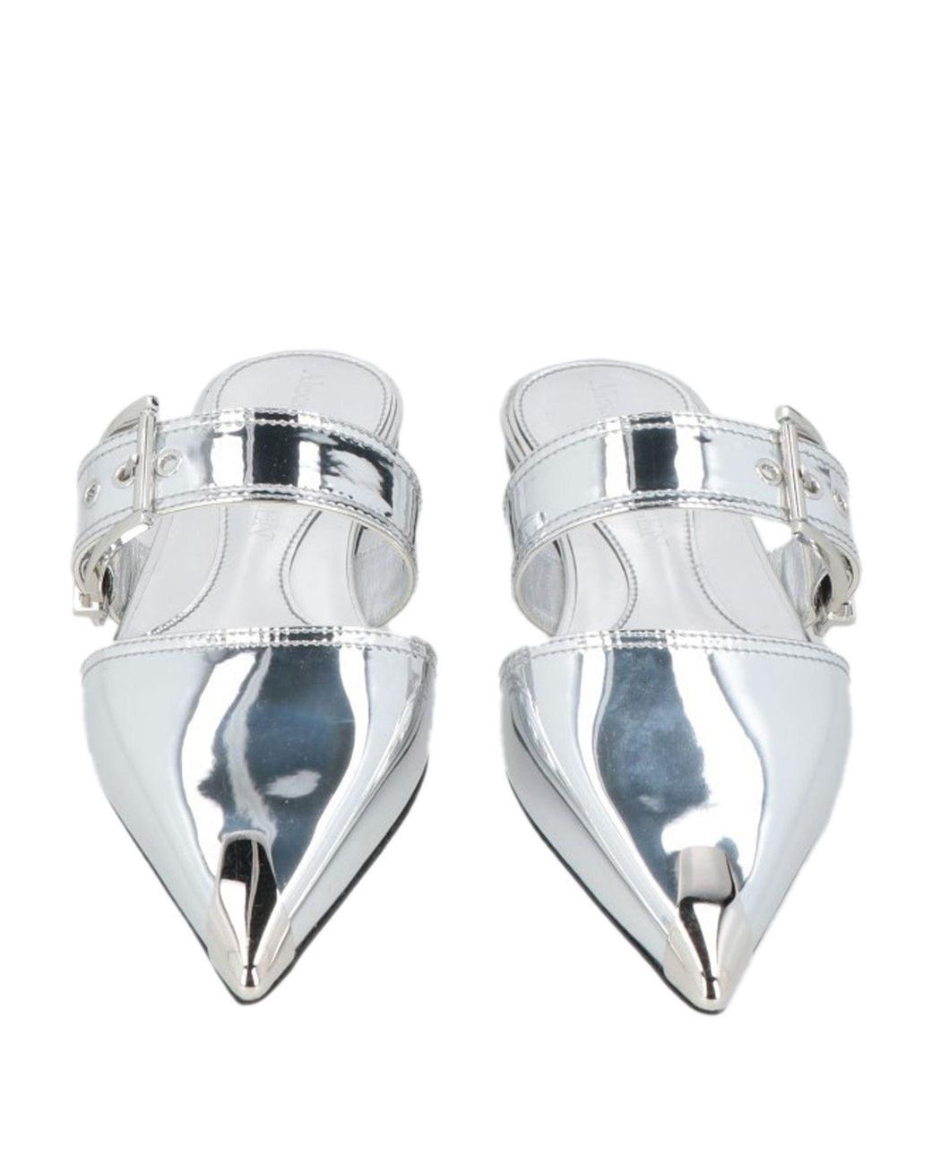 McQueen White Mules & Clogs