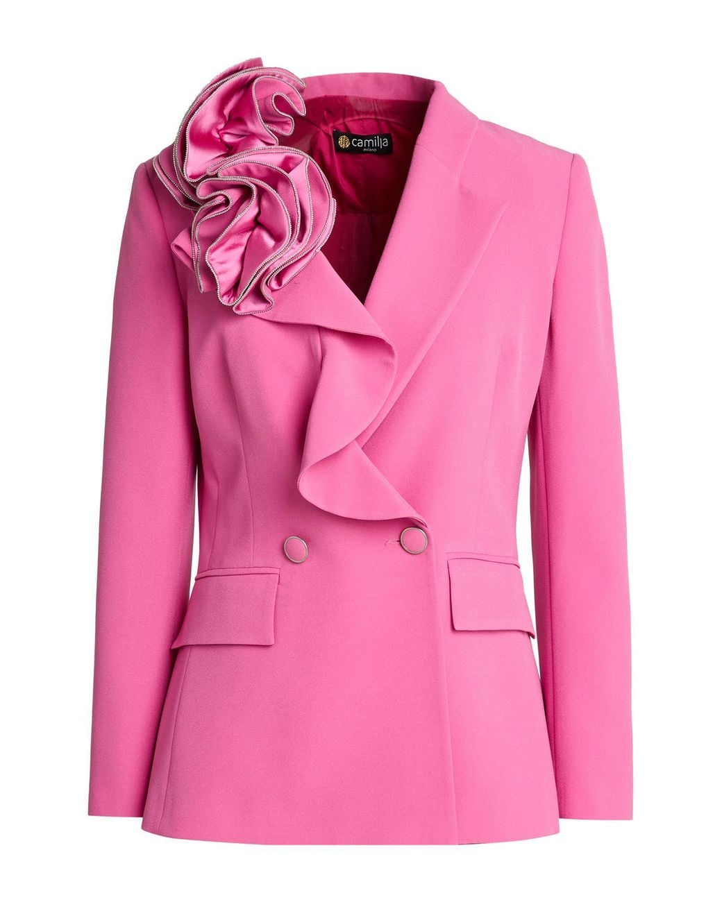 Camilla Pink Fuchsia Blazer Polyester