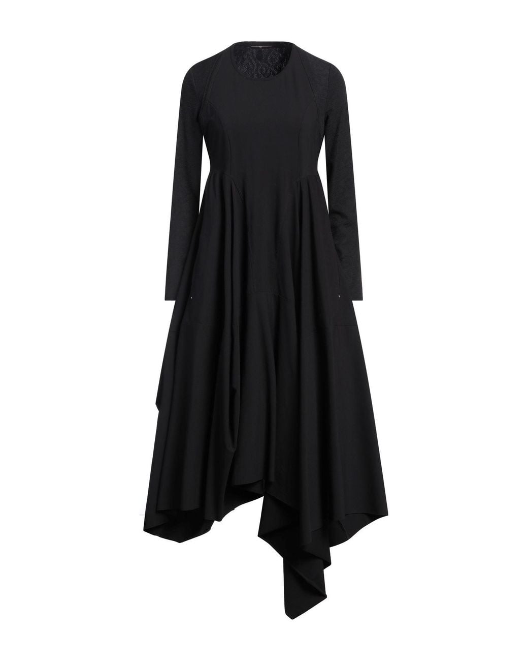 High Black Maxi Dress Nylon, Elastane