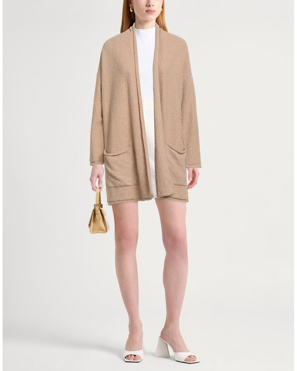 Alpha Studio Natural Cardigan Wool, Polyamide