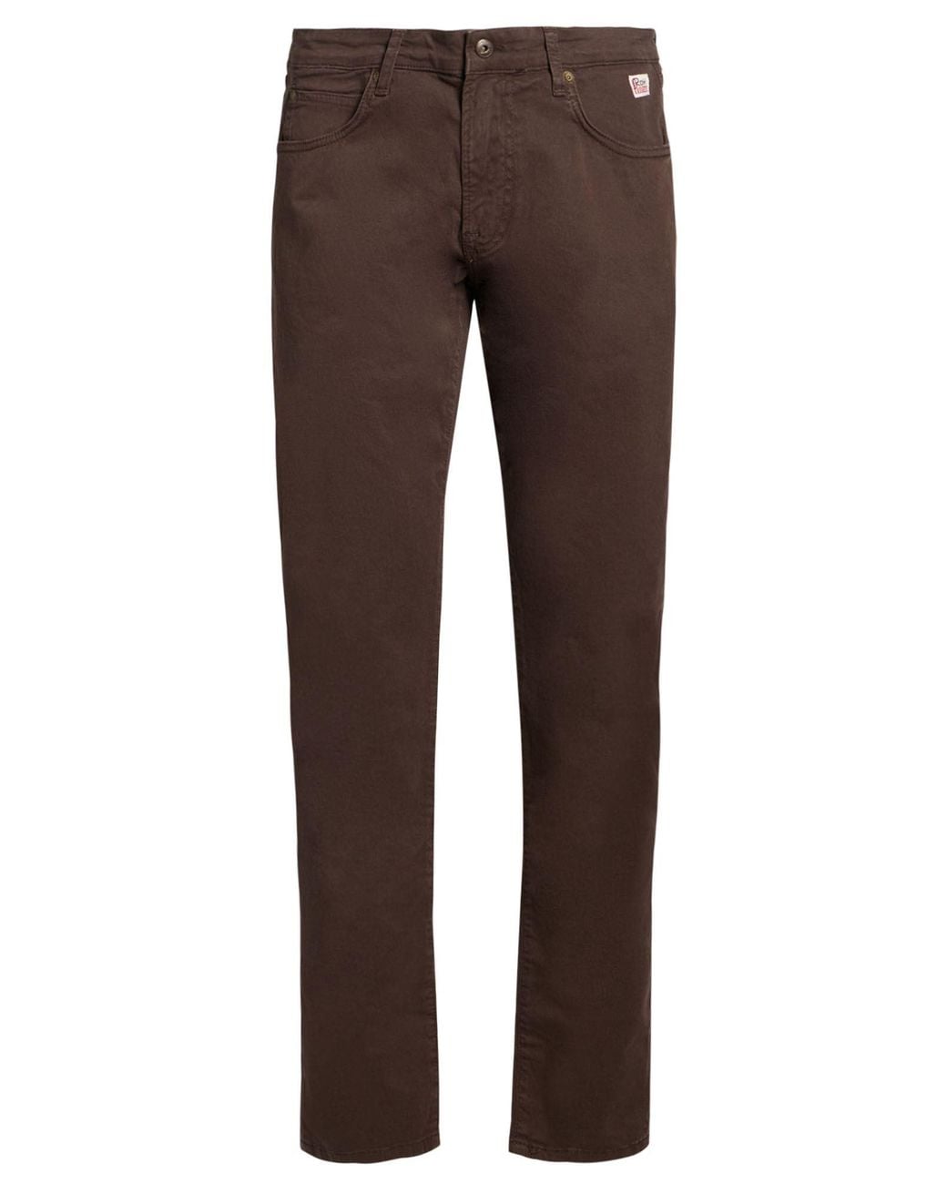 Roy Rogers Brown Pants Cotton, Elastane for men