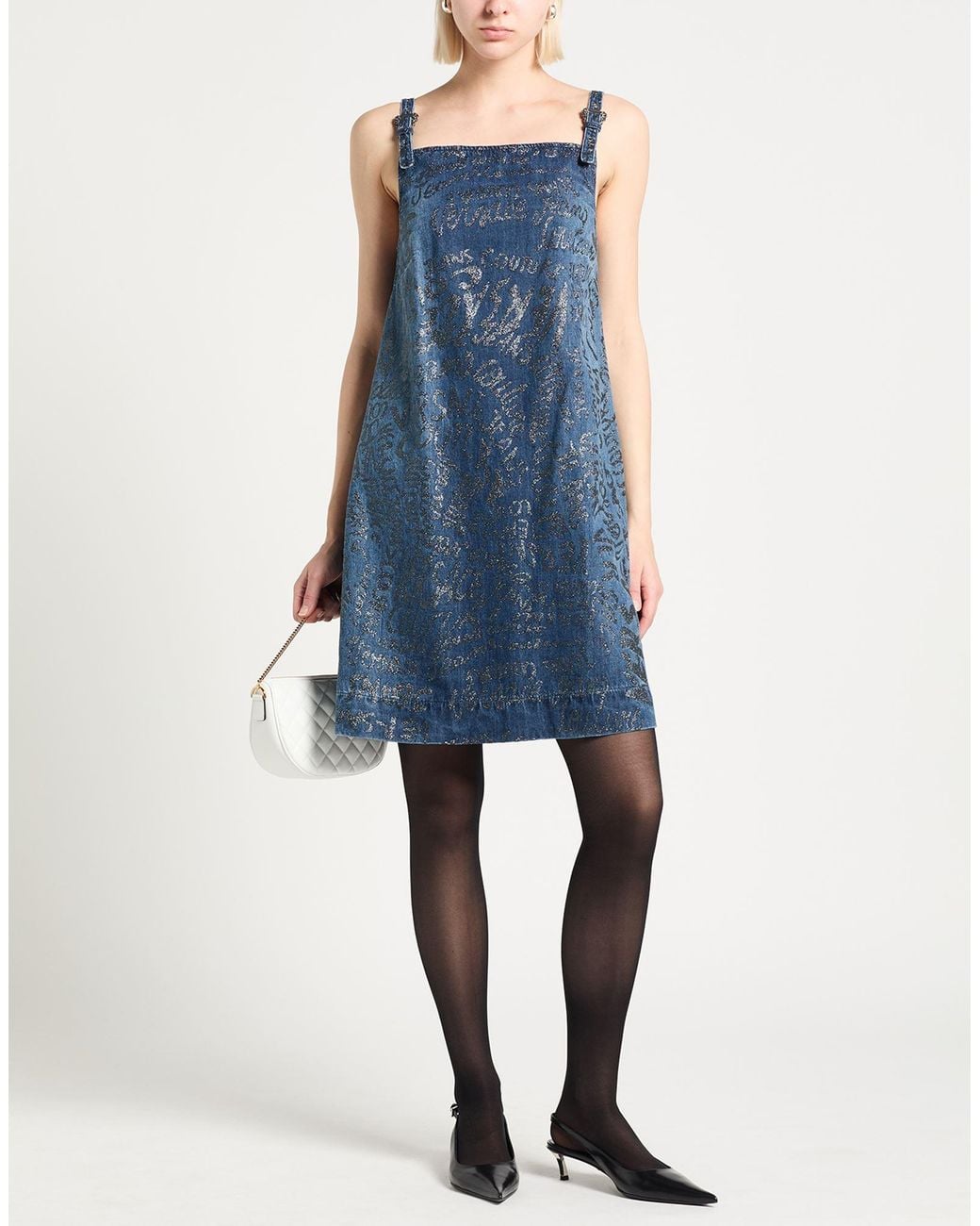 Versace Jeans Couture Blue Mini Dresses