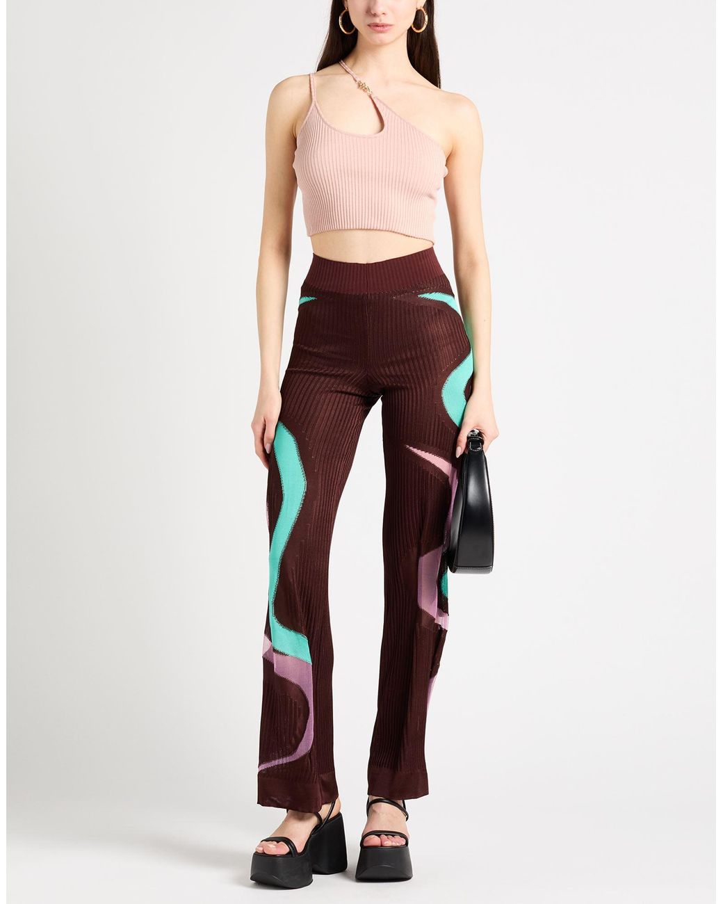 Nadia Wire Multicolor Pants Viscose, Polyester, Lycra