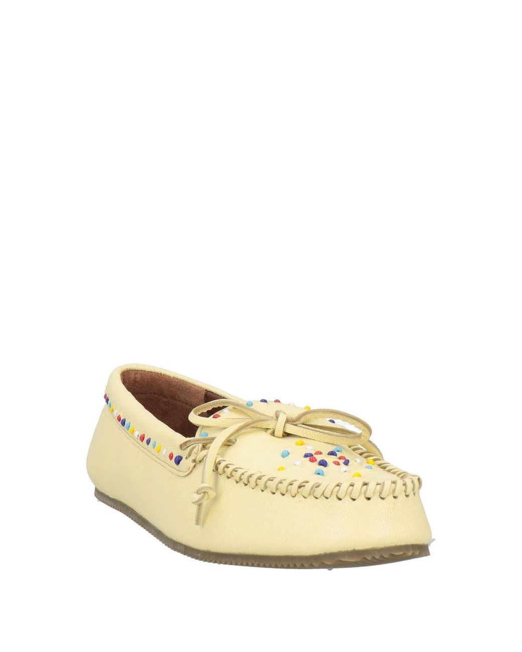 De Siena Natural Lime Loafers Leather