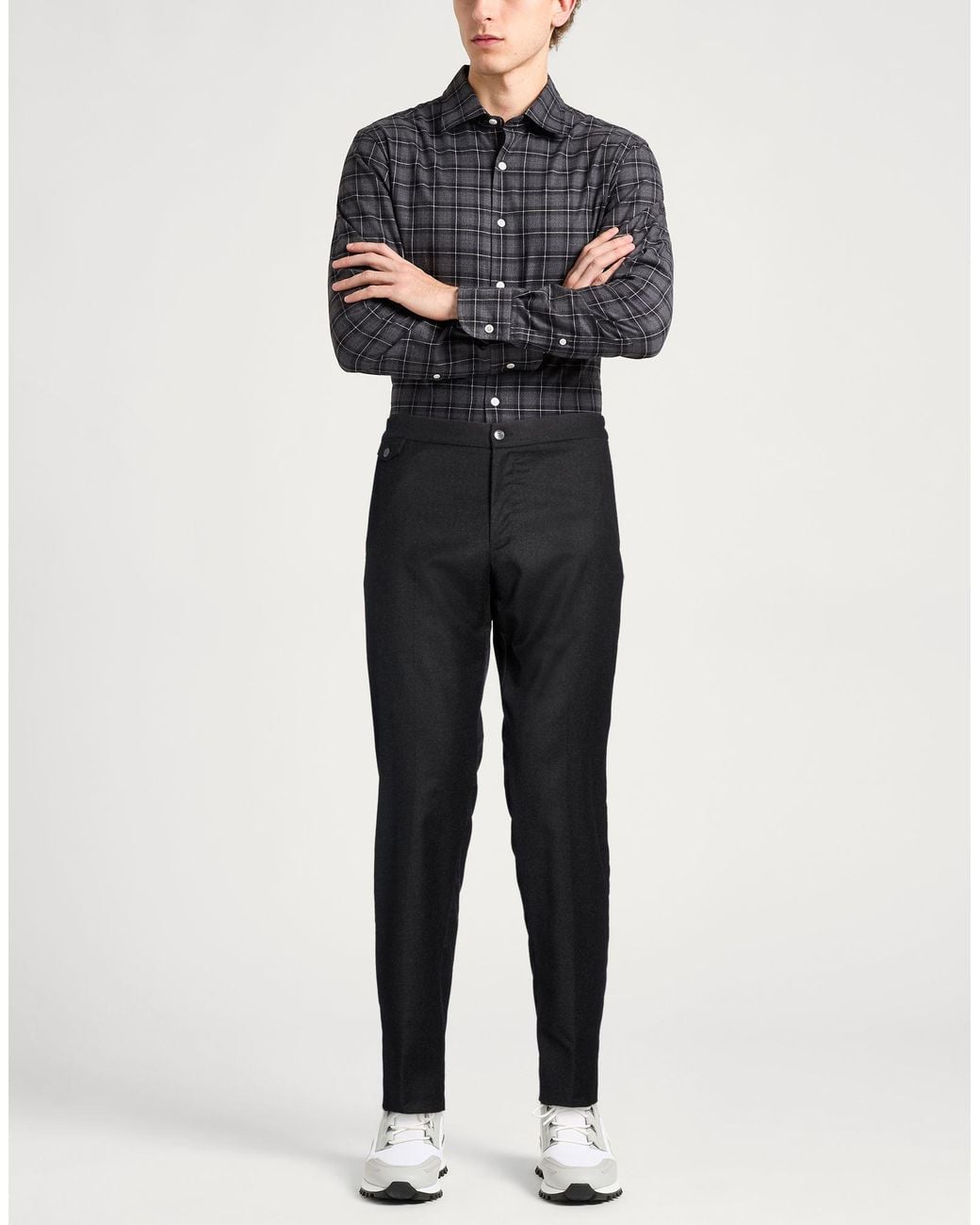 Tombolini Black Pants Virgin Wool, Elastane for men
