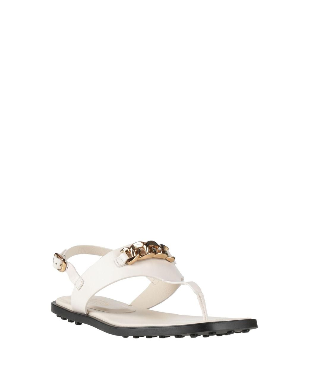 Tod's White Thong Sandal