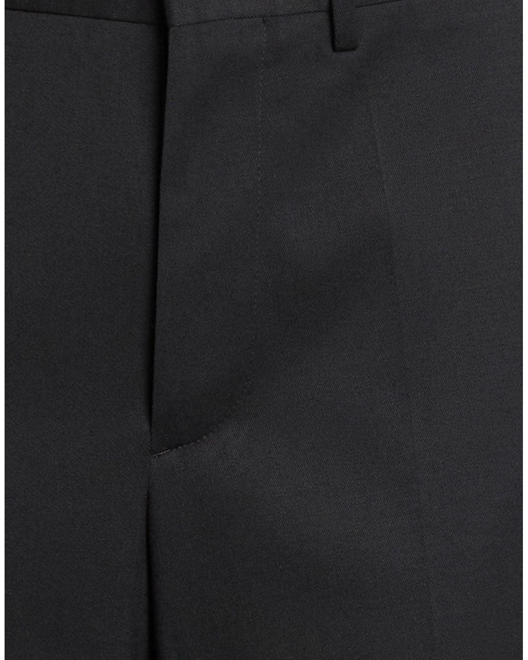 Maison Margiela Black Pants Polyester, Virgin Wool, Elastane for men