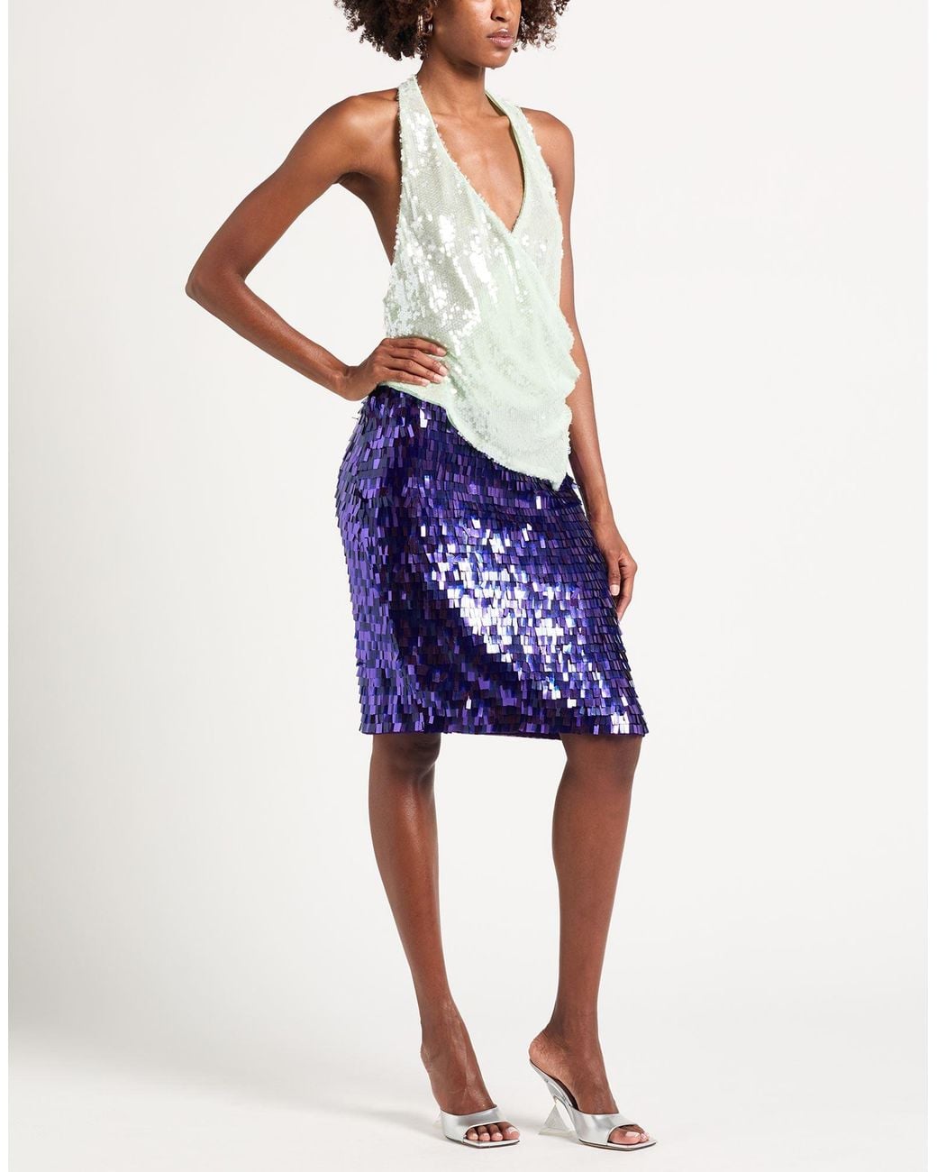 Relish Blue Top Polyester, Elastane