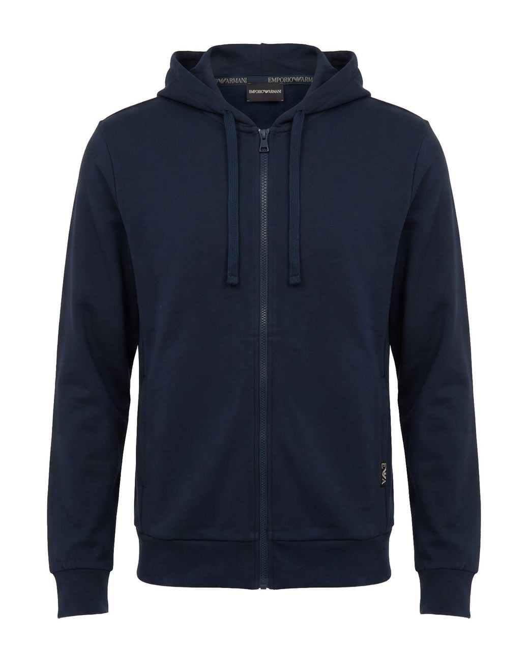 Emporio Armani Blue Underwear Sweatshirt Polyester, Cotton, Elastane for men