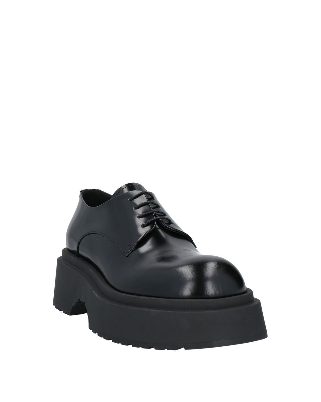 Emporio Armani Black Lace-Up Shoes Calfskin for men