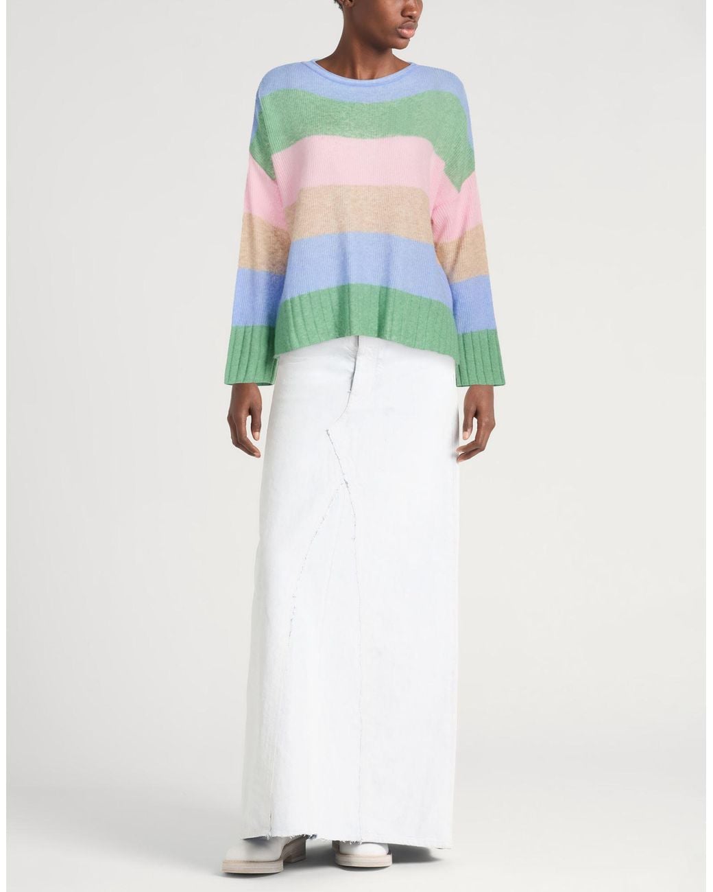 MAX&Co. Green Sweater Wool, Polyester, Cashmere