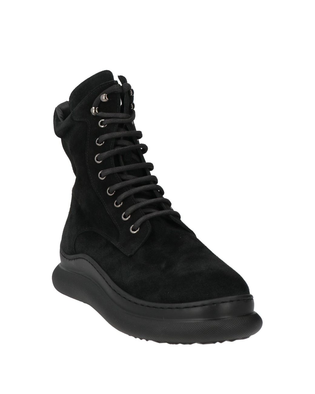Stokton Black Ankle Boots Leather