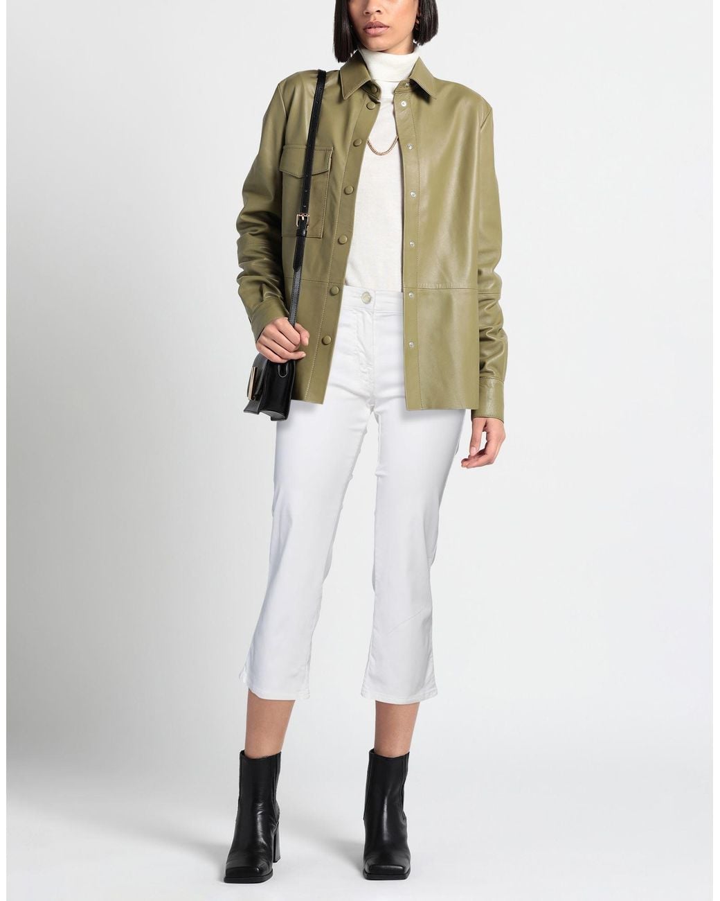 Jacob Cohen White Pants Cotton, Elastane