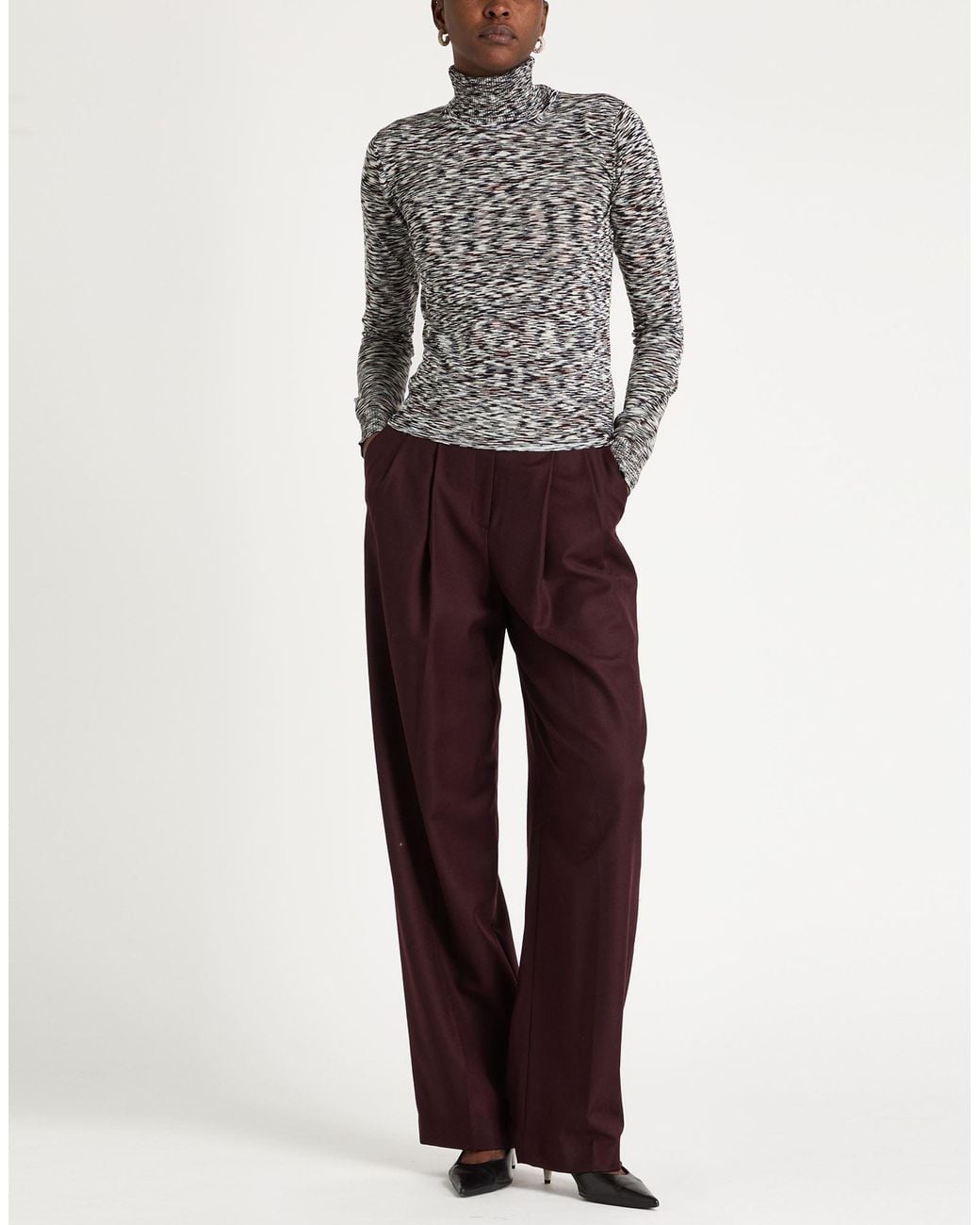 Missoni Gray Turtleneck Viscose, Wool
