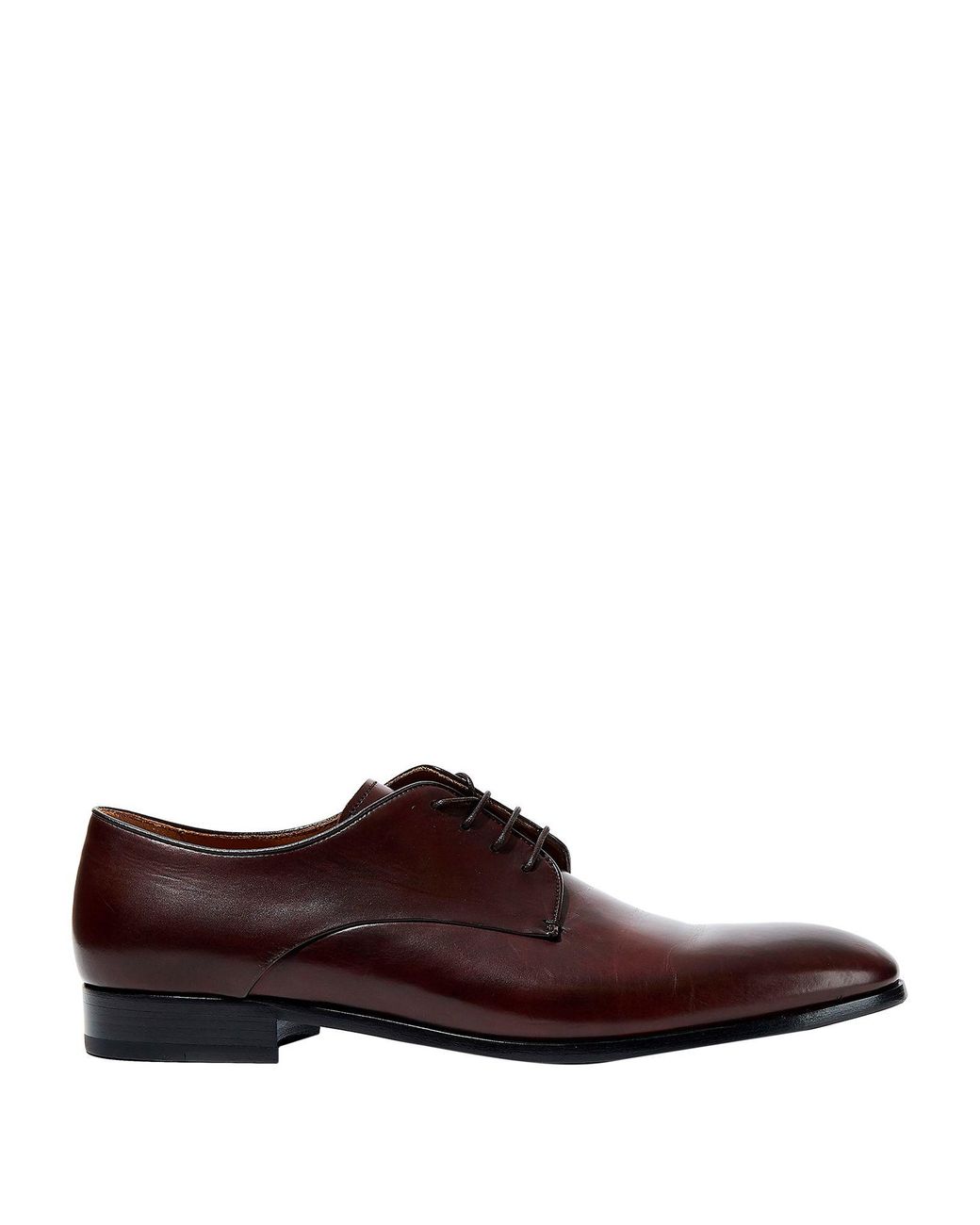 Giorgio Armani Leather Lace-up Shoe in Dark Brown (Brown) for Men ...