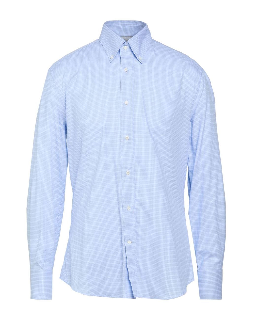 Brunello Cucinelli Blue Sky Shirt Cotton for men
