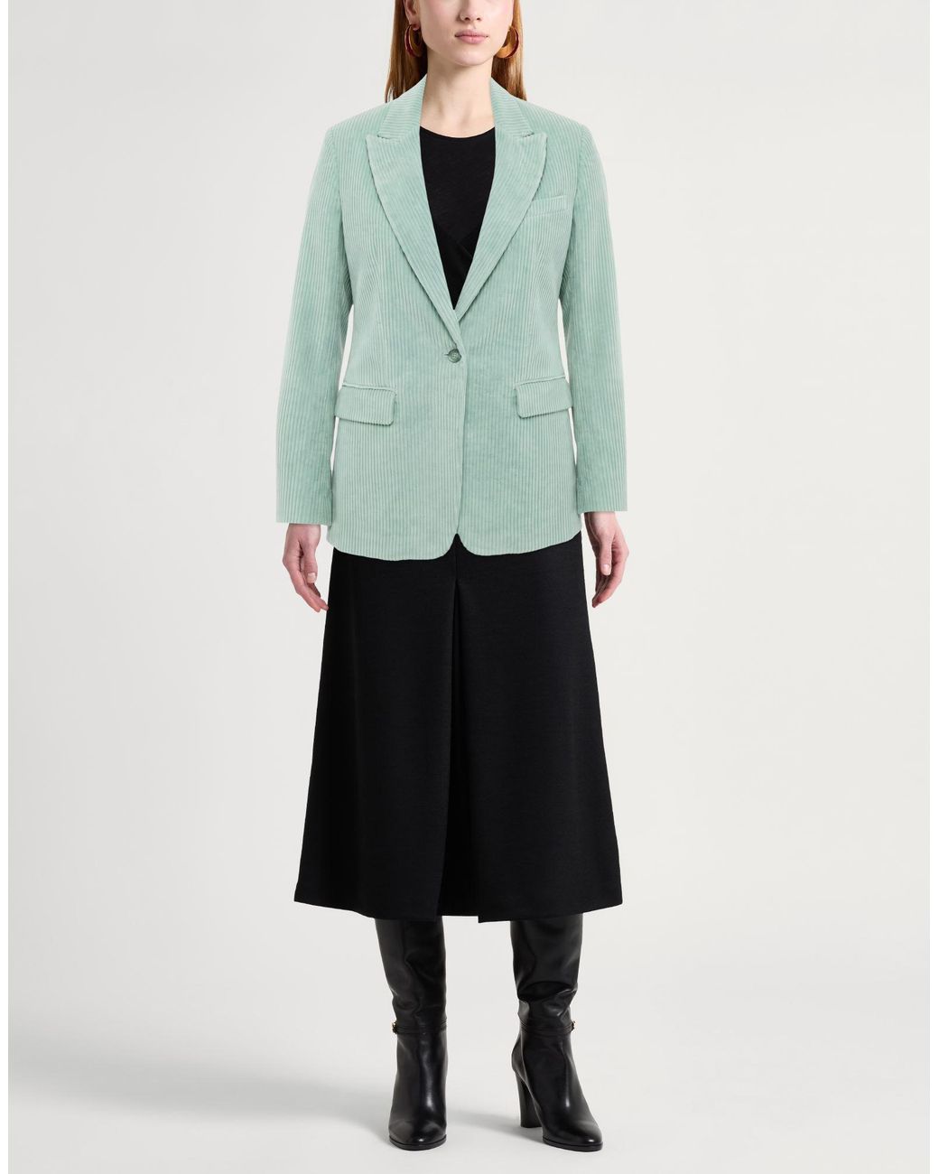 Dondup Green Light Blazer Cotton, Elastane