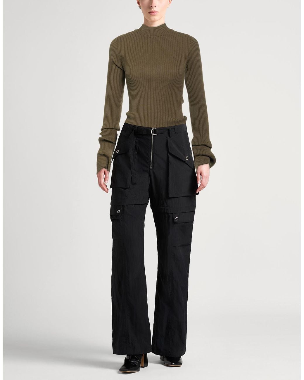 Courreges Black Sweater Viscose, Polyester