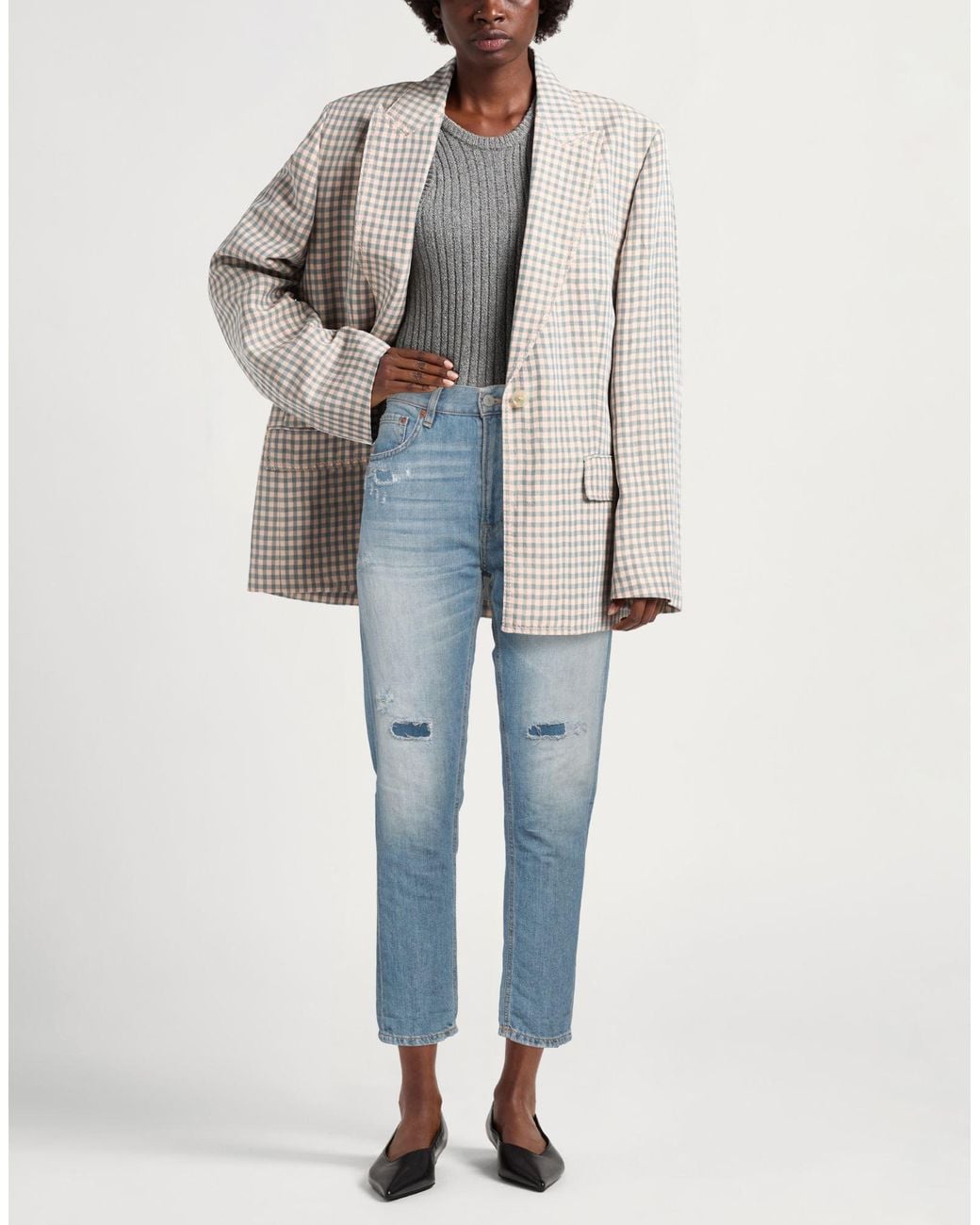 Dondup Blue Jeans Cotton, Linen