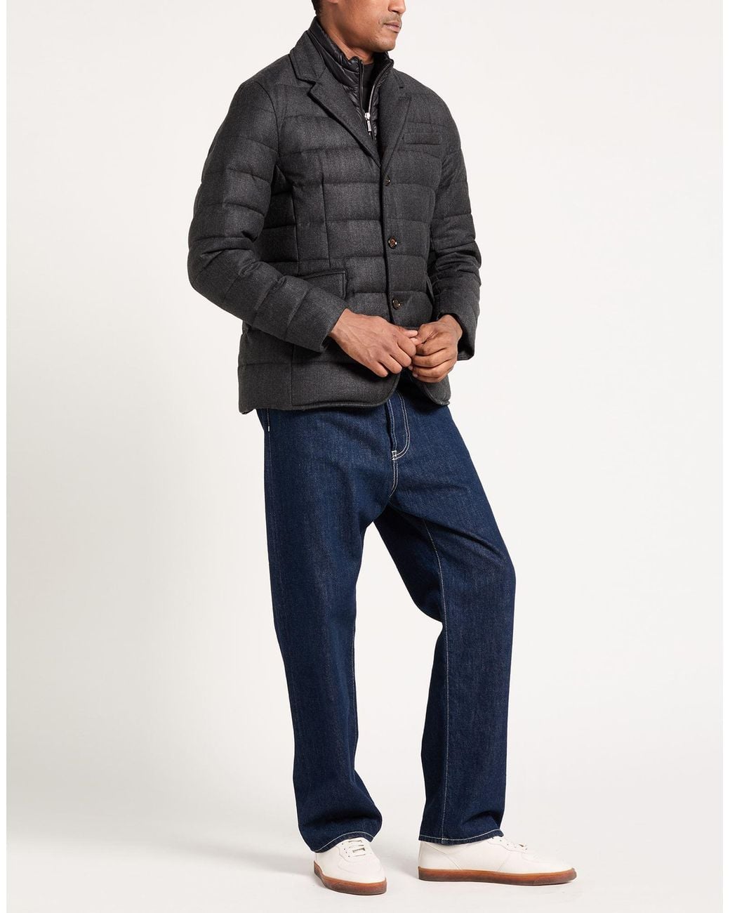 Moorer Black Puffer Virgin Wool, Polyamide, Wool for men