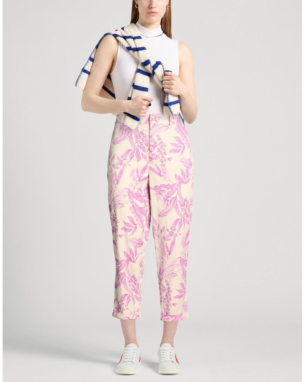 Mason's Pink Icon Mauve Pants Lyocell, Elastane