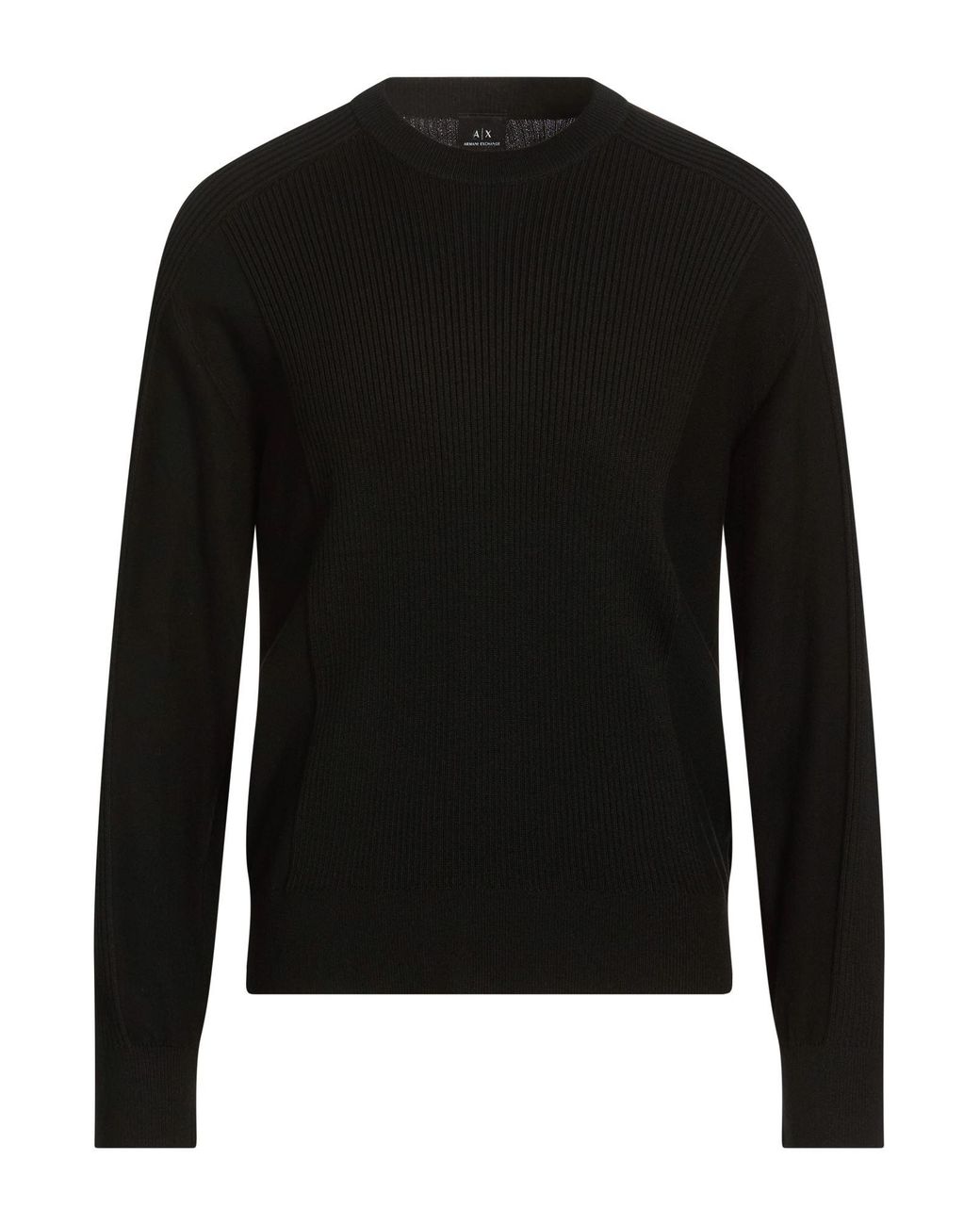 ARMANI EXCHANGE Black Sweater Acrylic, Cotton, Virgin Wool, Polyamide, Elastane for men